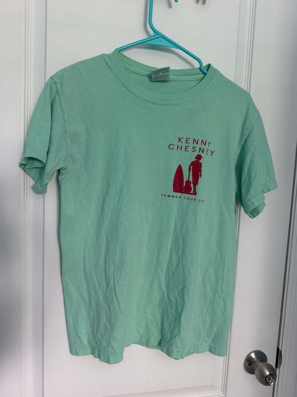 Kenny Chesney Summer Tour 2018 Graphic T-Shirt Seafoam Green Comfort Colors